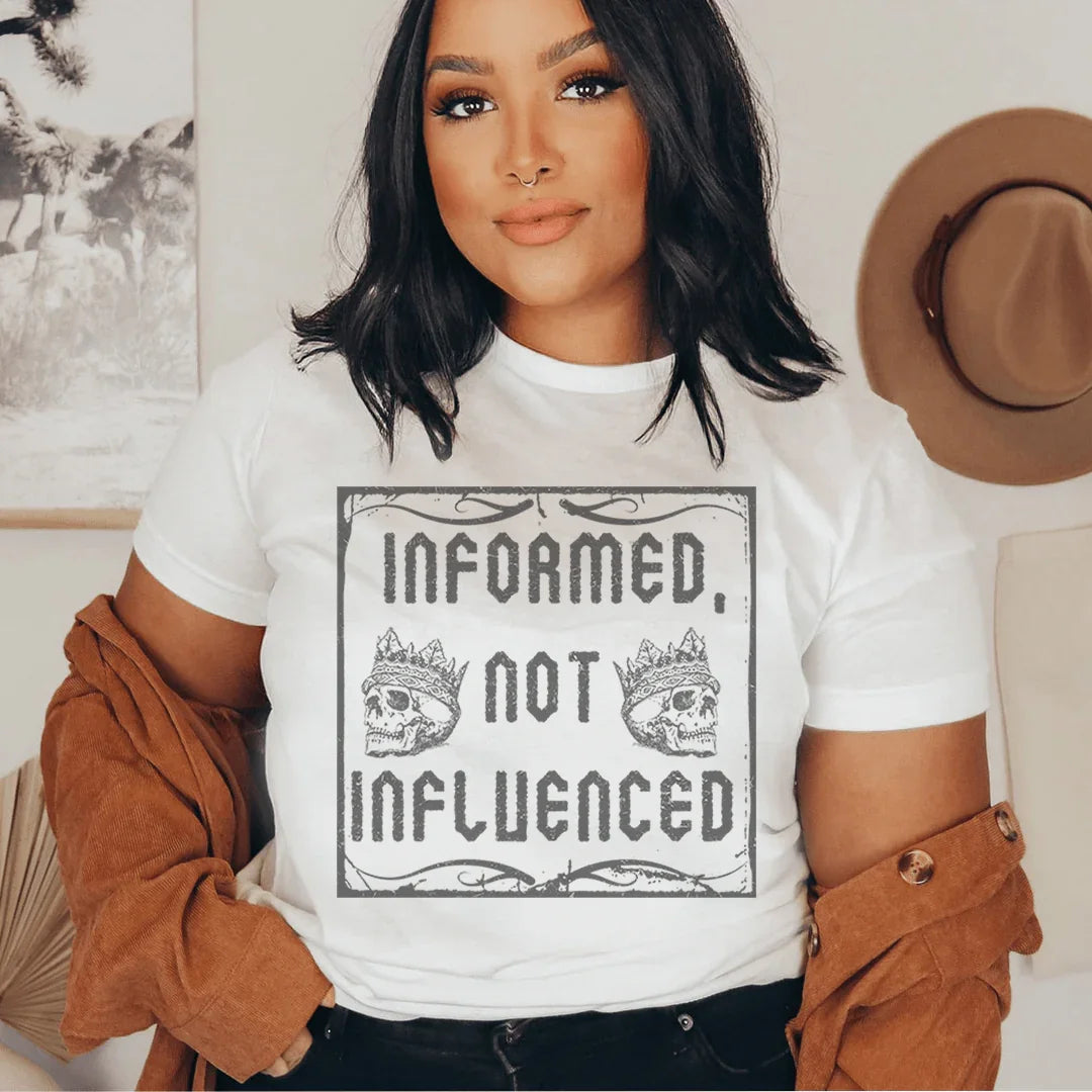 Informed Not Influenced Tee Ash / S Peachy Sunday T-Shirt