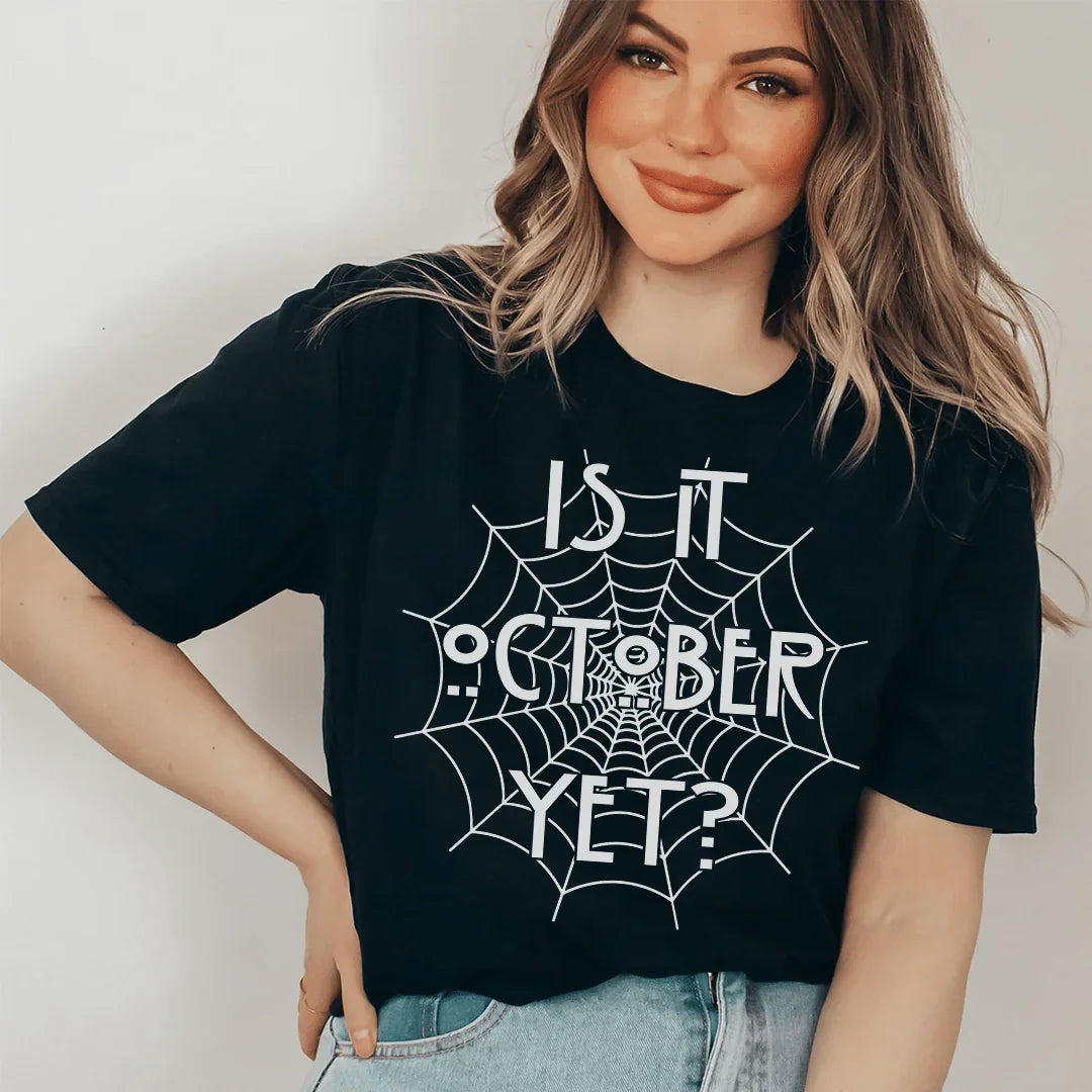 Is It October Yet Tee Black Heather / S Peachy Sunday T-Shirt