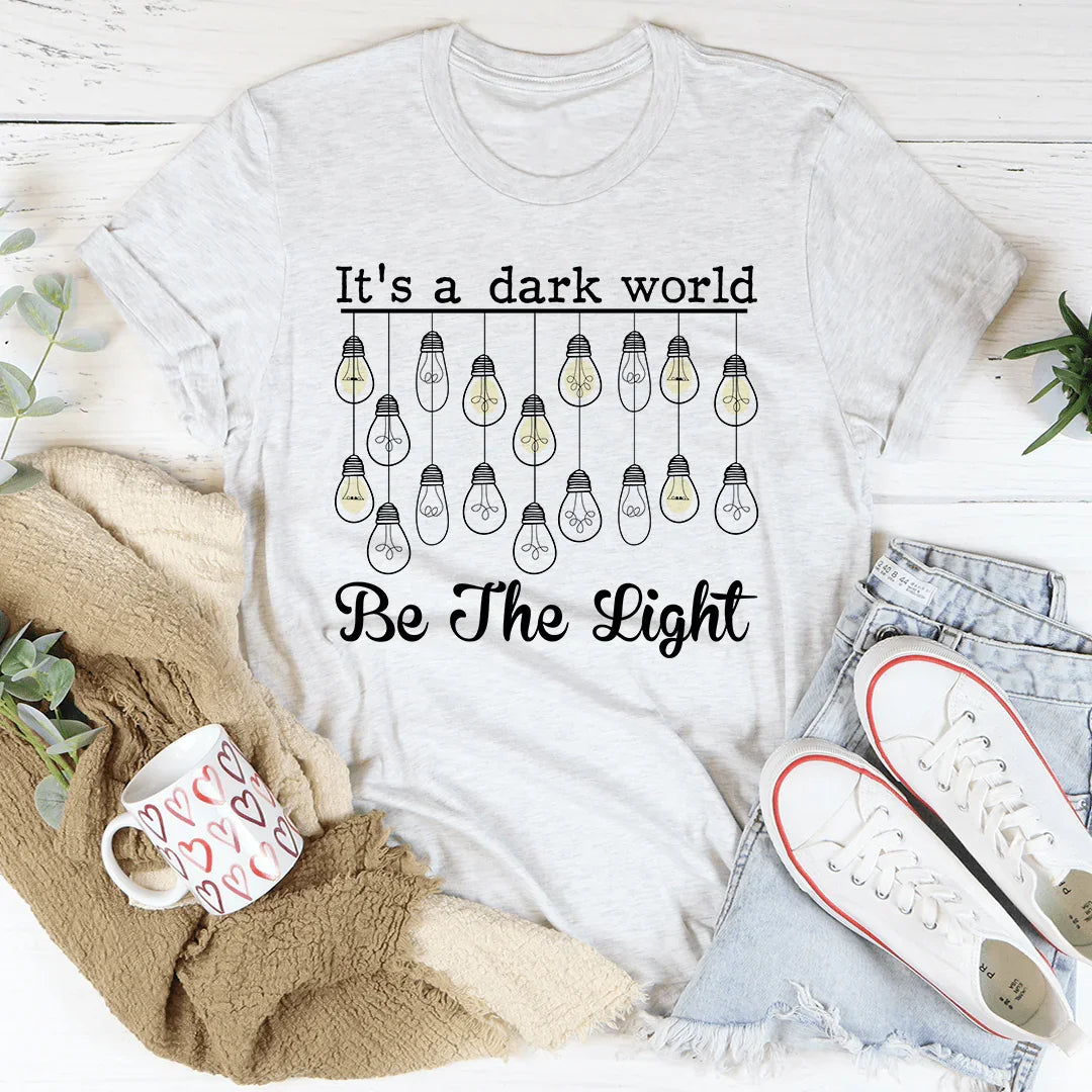 It's A Dark World Be The Light Tee Ash / S Peachy Sunday T-Shirt