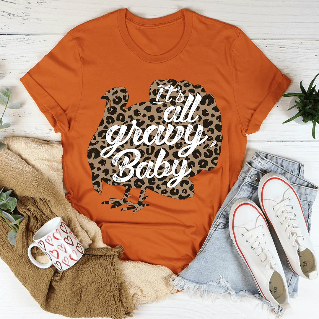 It's All Gravy Baby Tee Autumn / S Peachy Sunday T-Shirt