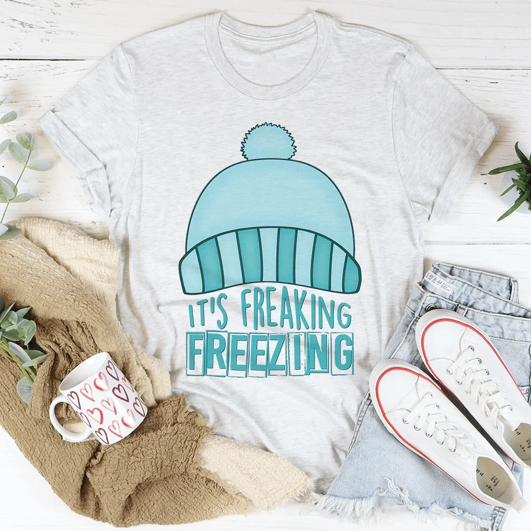 It's Freaking Freezing Tee Ash / S Peachy Sunday T-Shirt