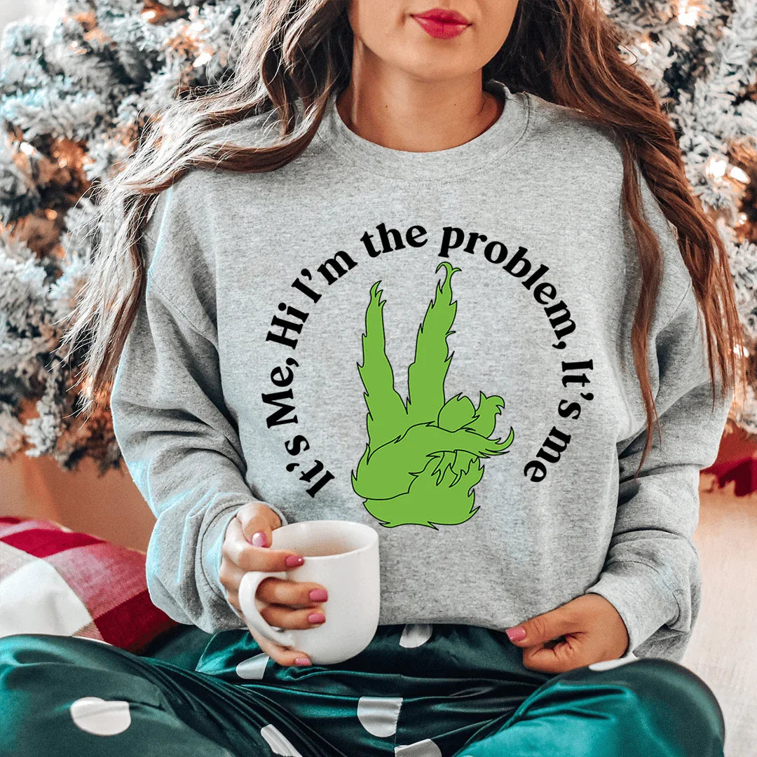 It's Me Hi, Im the Problem Sweatshirt S / Sport Grey Printify Sweatshirt T-Shirt
