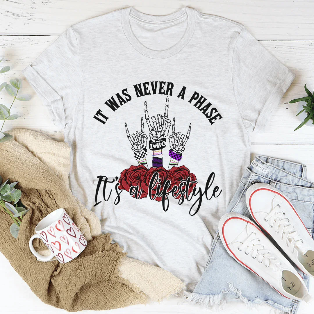It Was Never A Phase Emo Tee Ash / S Peachy Sunday T-Shirt