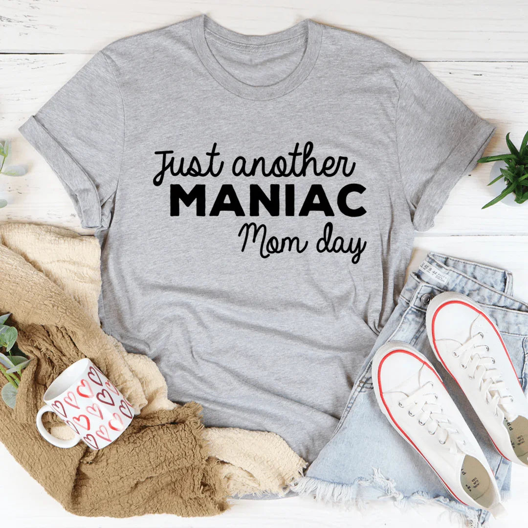 Just Another Manic Mom Day Tee Athletic Heather / S Peachy Sunday T-Shirt