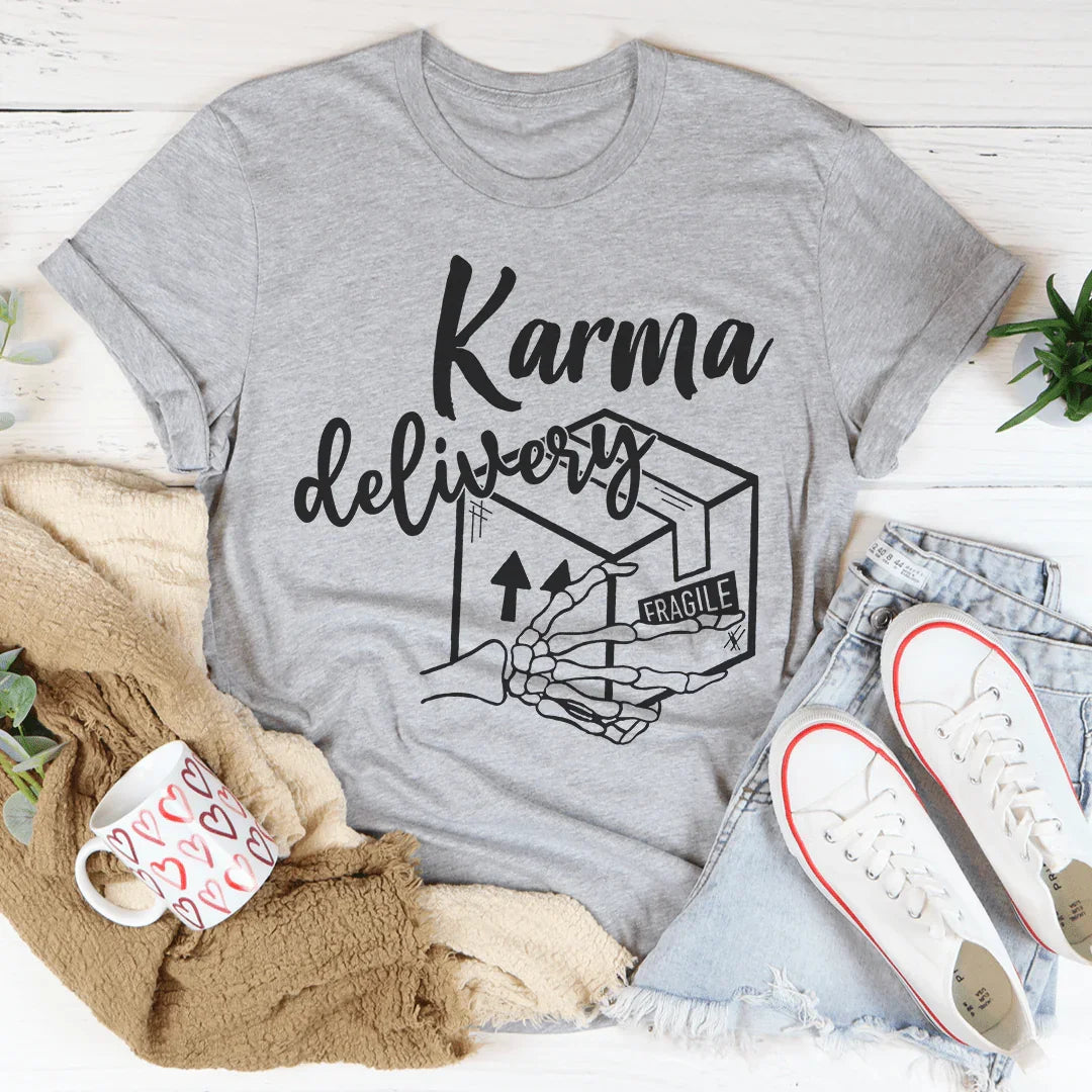Karma Delivery Package Tee Athletic Heather / S Peachy Sunday T-Shirt