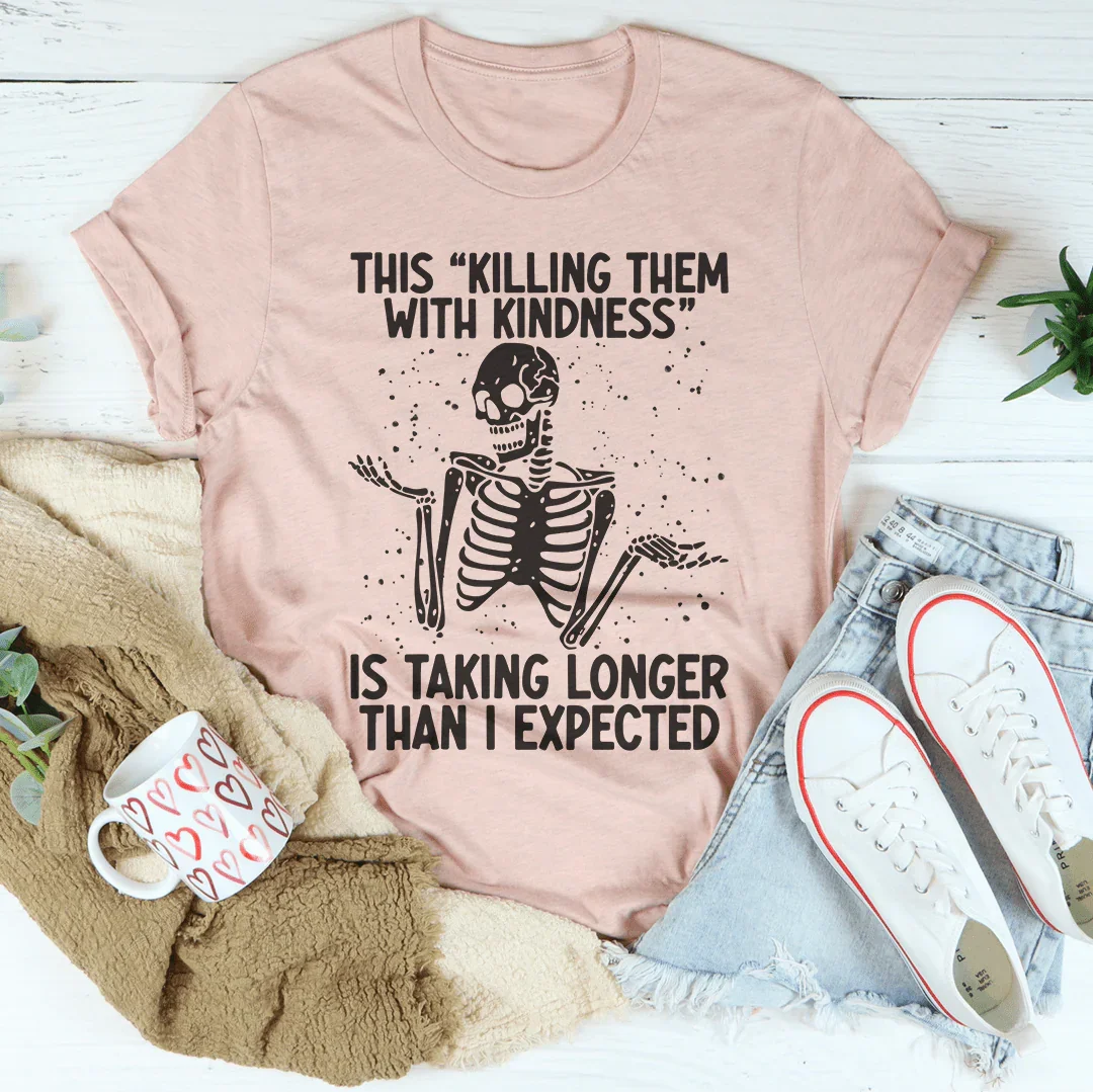 Kill Them With Kindness Tee Heather Prism Peach / S Peachy Sunday T-Shirt