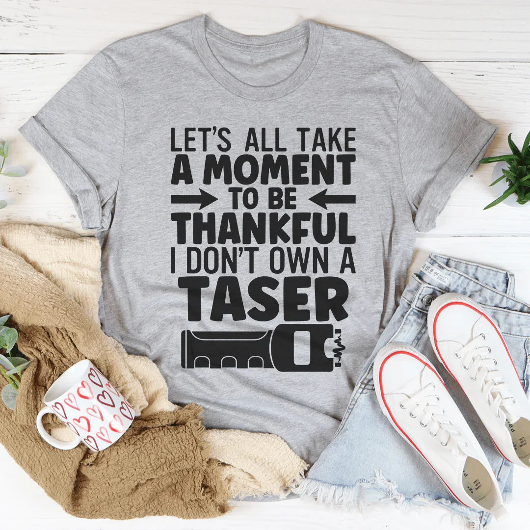 Let's All Take A Moment To Be Thankful Tee Athletic Heather / S Peachy Sunday T-Shirt