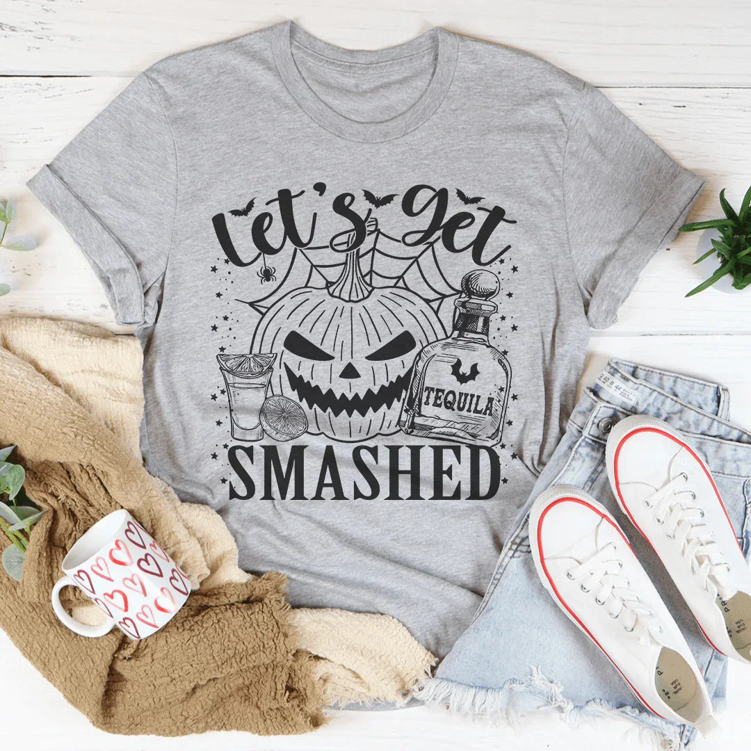 Let's Get Smashed Pumpkin Tee Peachy Sunday T-Shirt