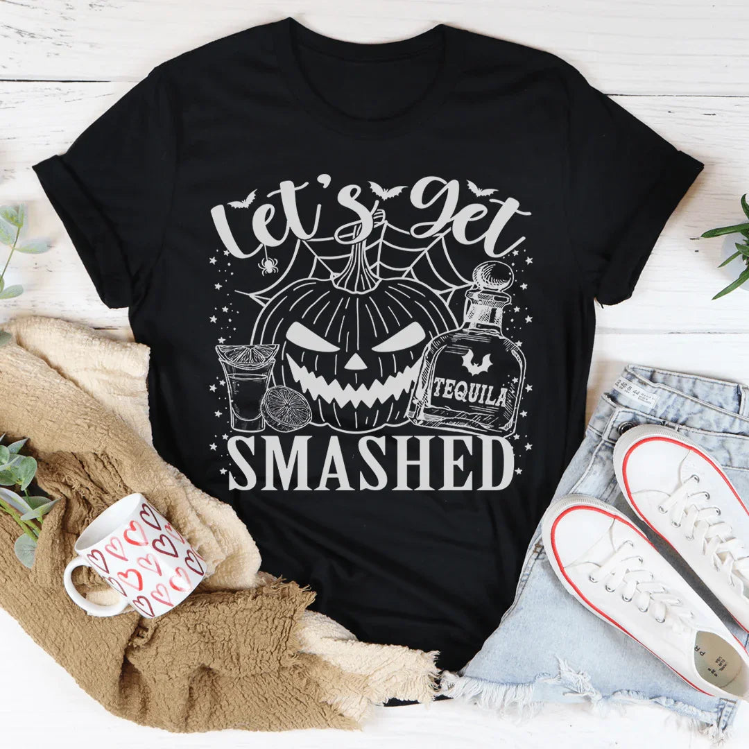 Let's Get Smashed Pumpkin Tee Peachy Sunday T-Shirt