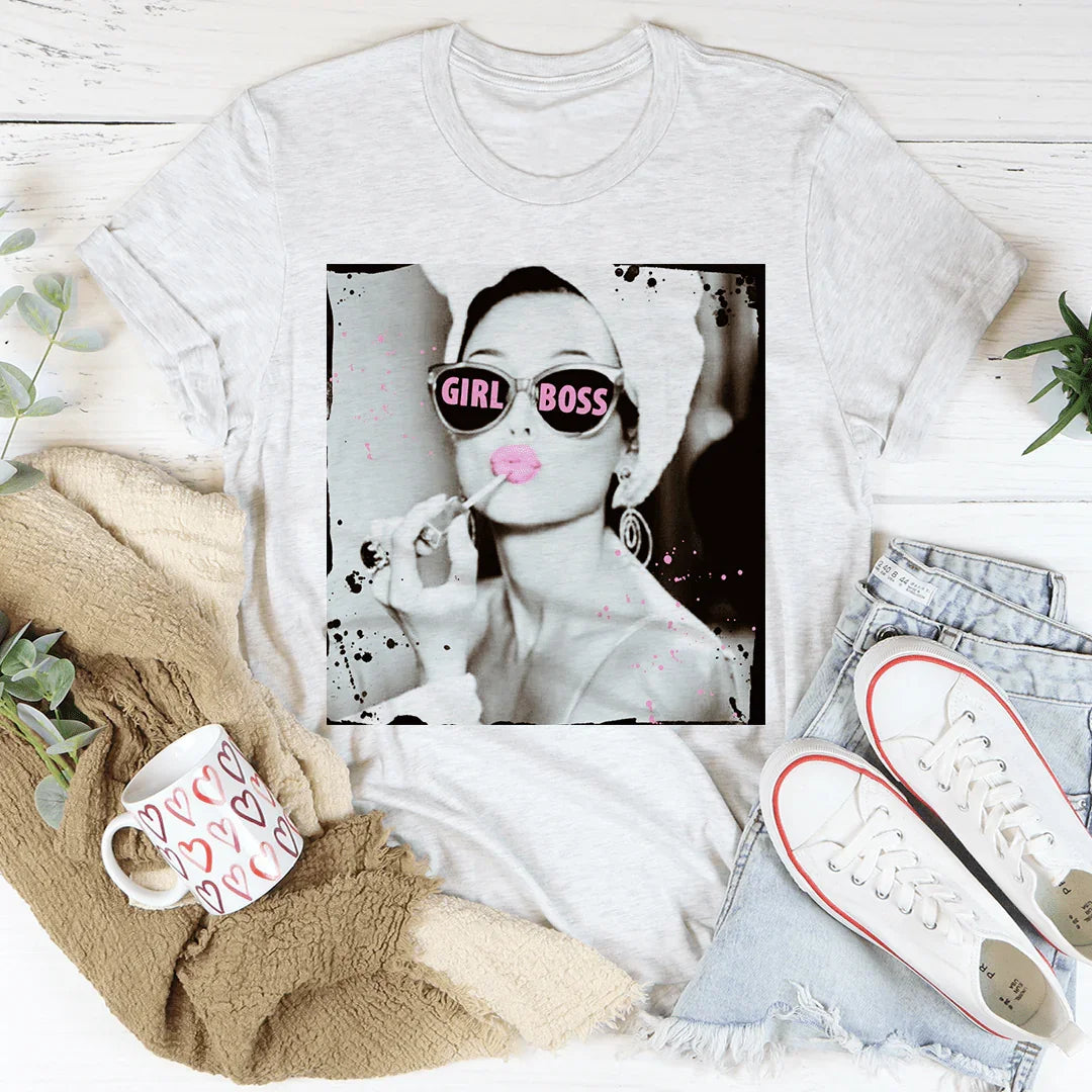 Lipstick Girl Boss Tee Peachy Sunday T-Shirt