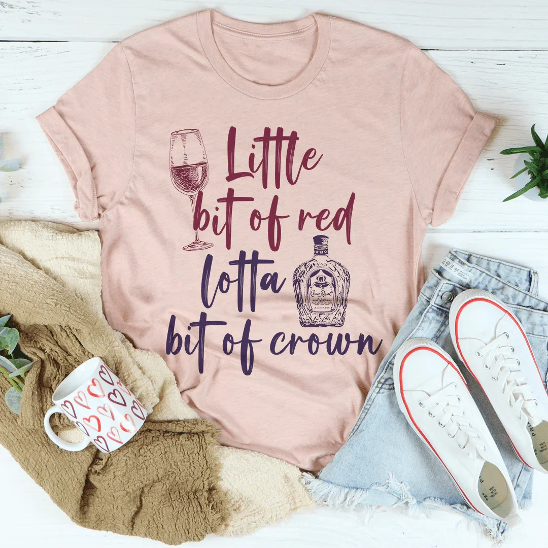 Little Bit Of Red Tee Heather Prism Peach / S Peachy Sunday T-Shirt