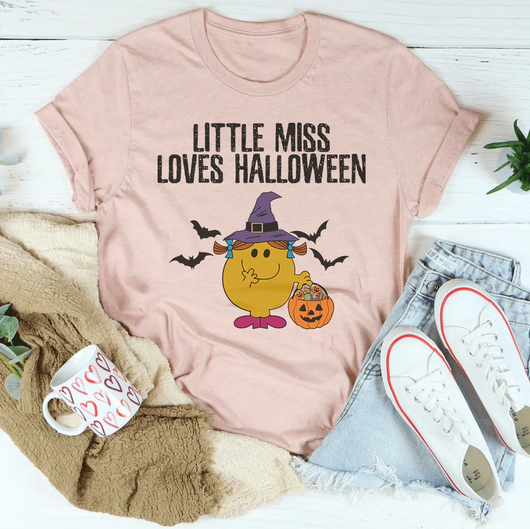 Little Miss Loves Halloween Tee Peachy Sunday T-Shirt