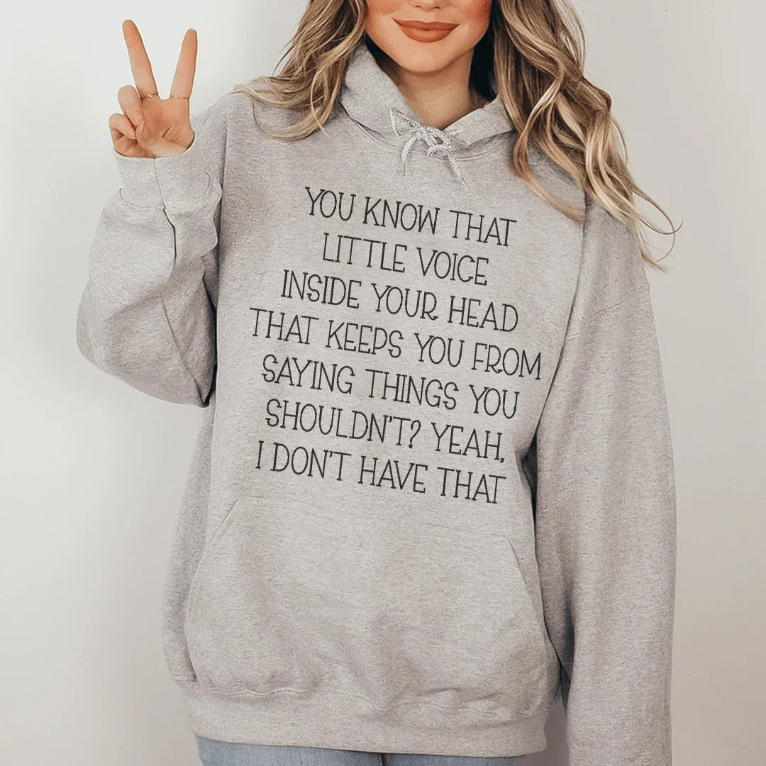 Little Voice Hoodie Sport Grey / S Peachy Sunday T-Shirt