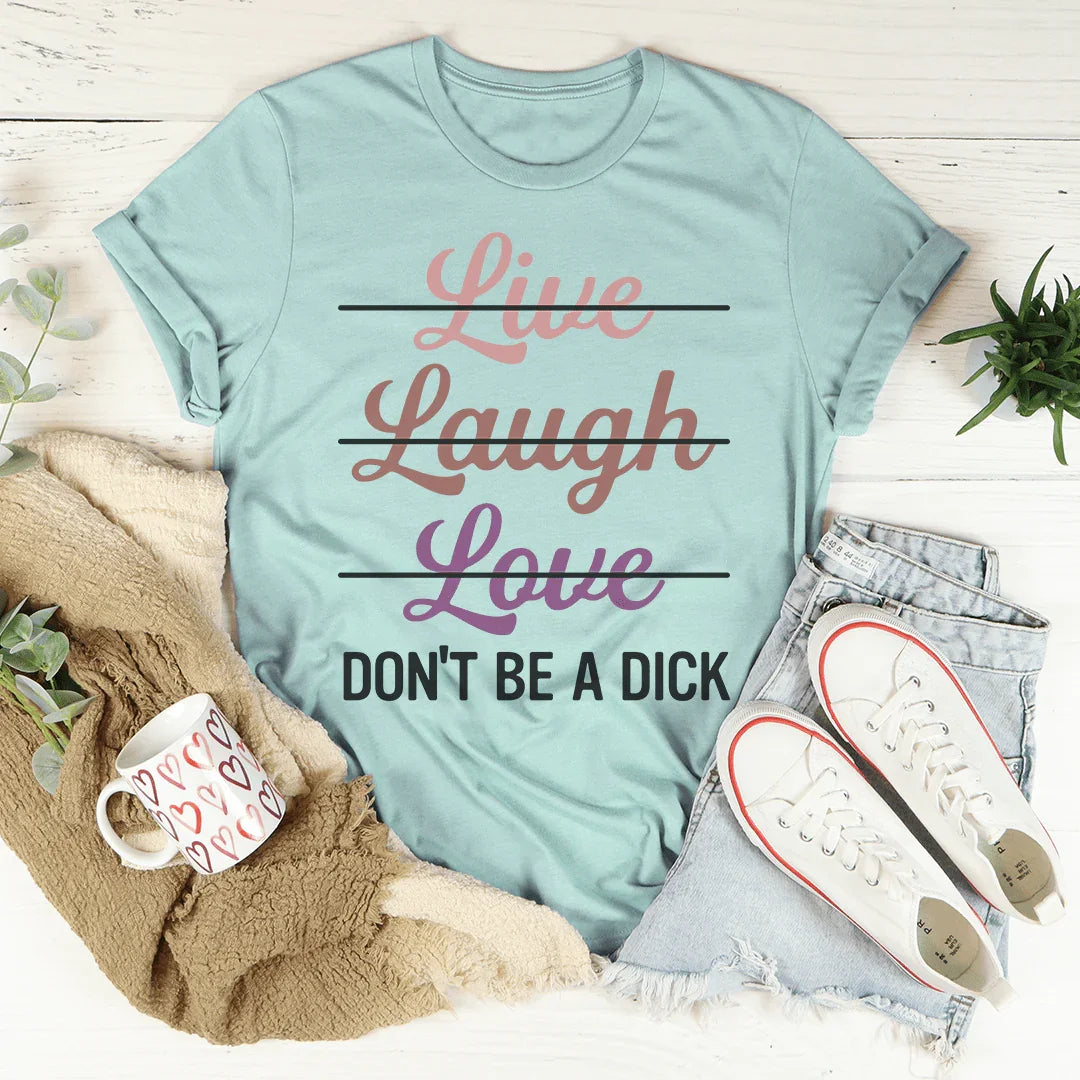 Live Laugh Love Tee Heather Prism Dusty Blue / S Peachy Sunday T-Shirt