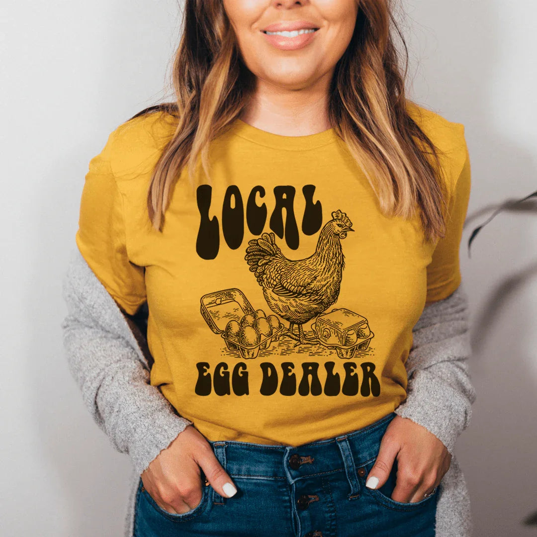 Local Egg Dealer Tee Mustard / S Peachy Sunday T-Shirt