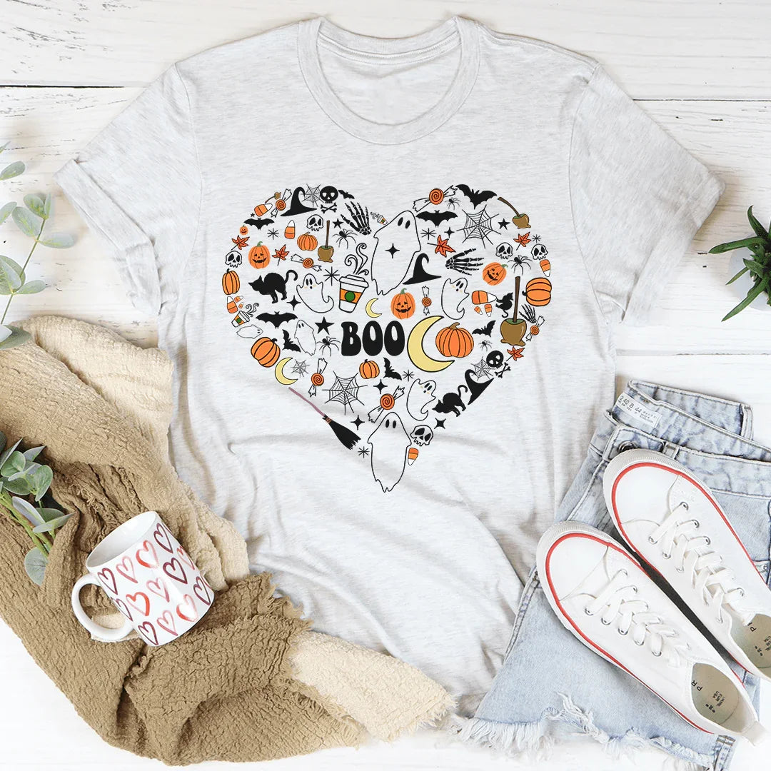 Love Halloween Doodle Tee White / S Peachy Sunday T-Shirt