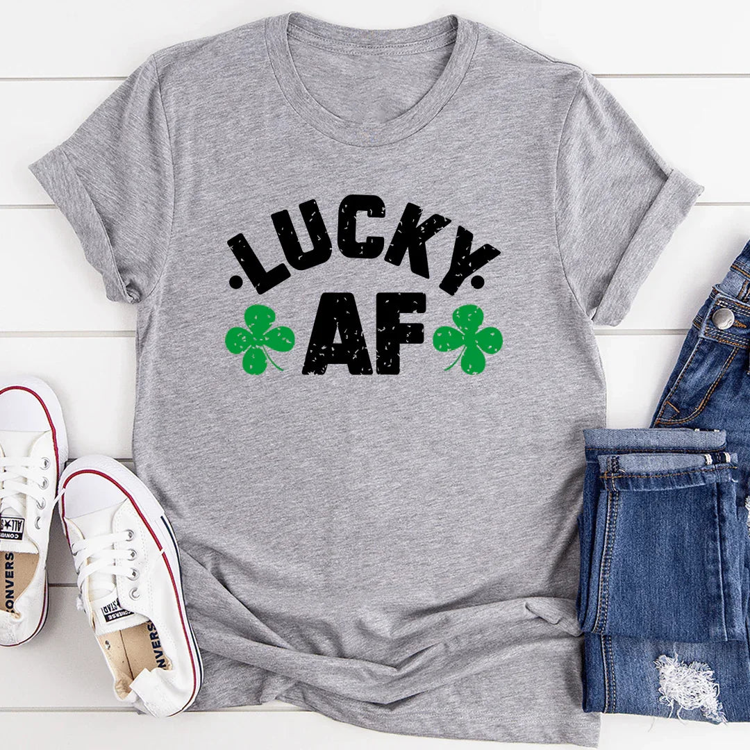 Lucky AF Tee Athletic Heather / S Peachy Sunday T-Shirt