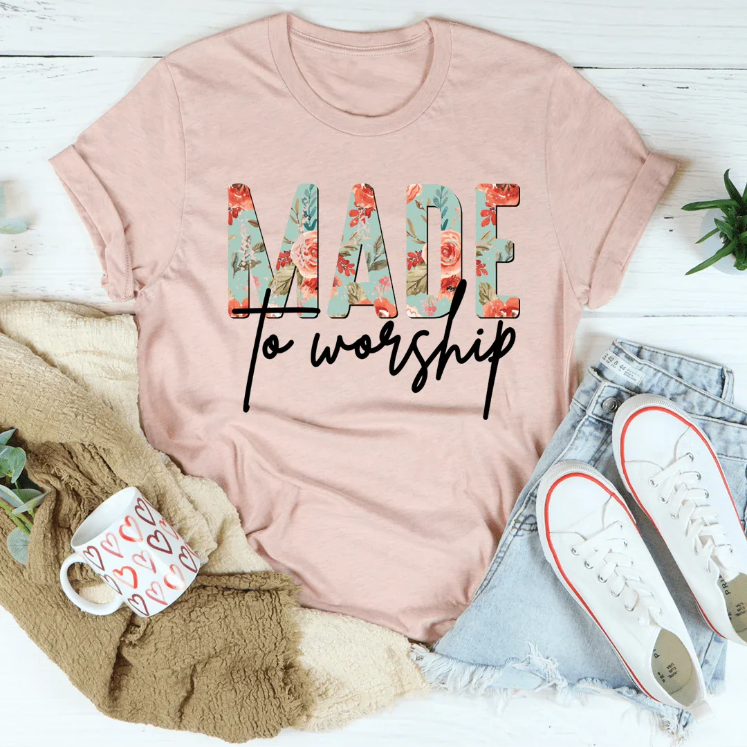 Made To Worship Tee Heather Prism Peach / S Peachy Sunday T-Shirt