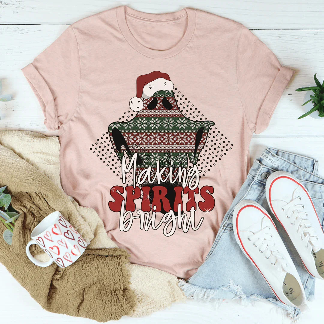 Making Spirits Bright Tee Heather Prism Peach / S Peachy Sunday T-Shirt