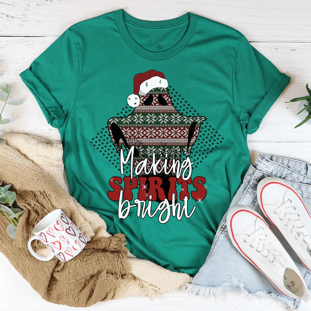 Making Spirits Bright Tee Kelly / S Peachy Sunday T-Shirt