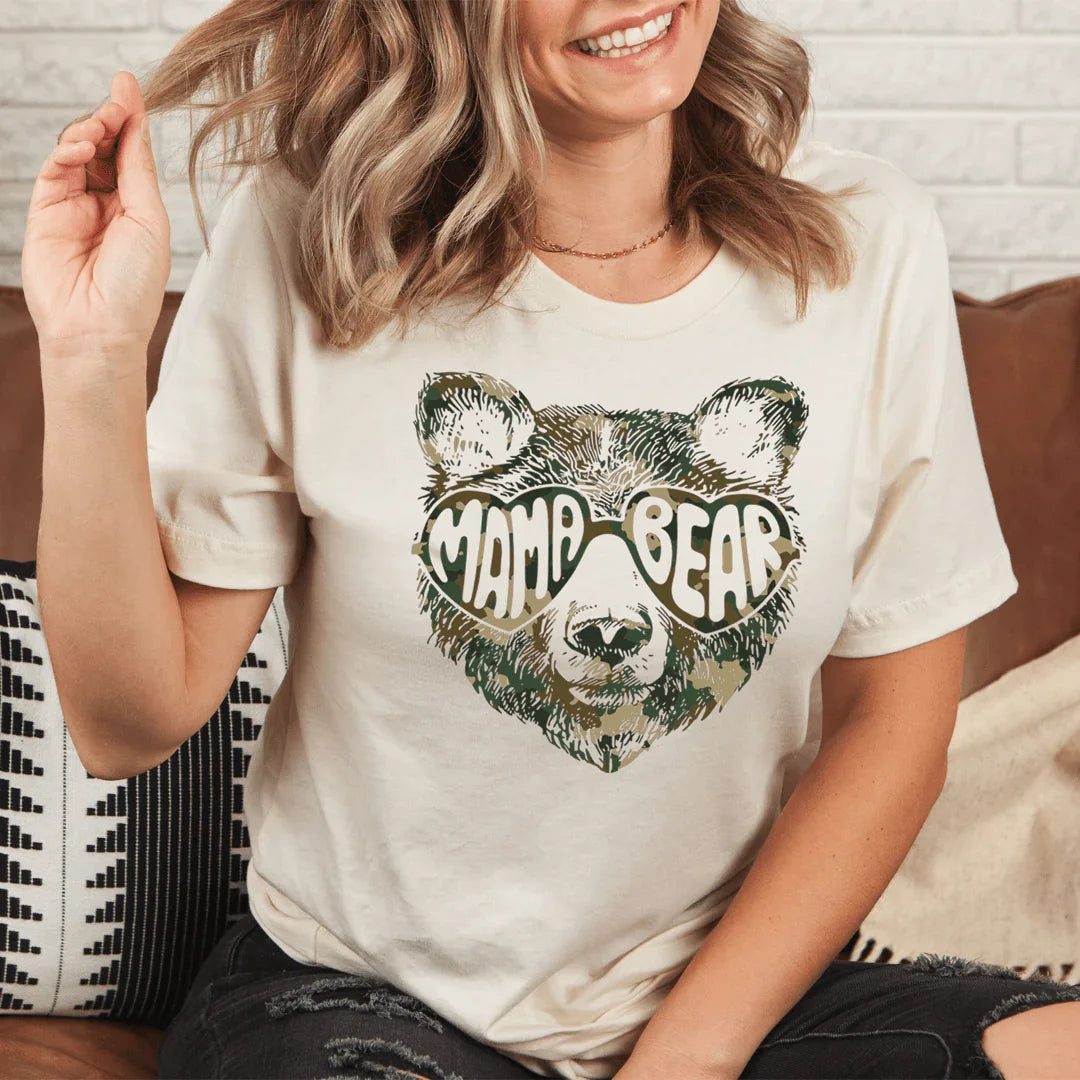 Mama Bear Tee Heather Dust / S Peachy Sunday T-Shirt