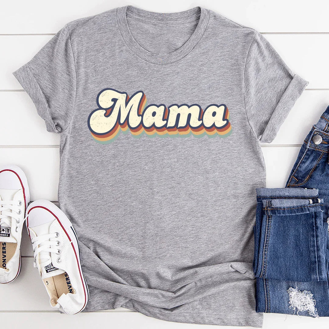 Mama Retro Tee Athletic Heather / S Peachy Sunday T-Shirt