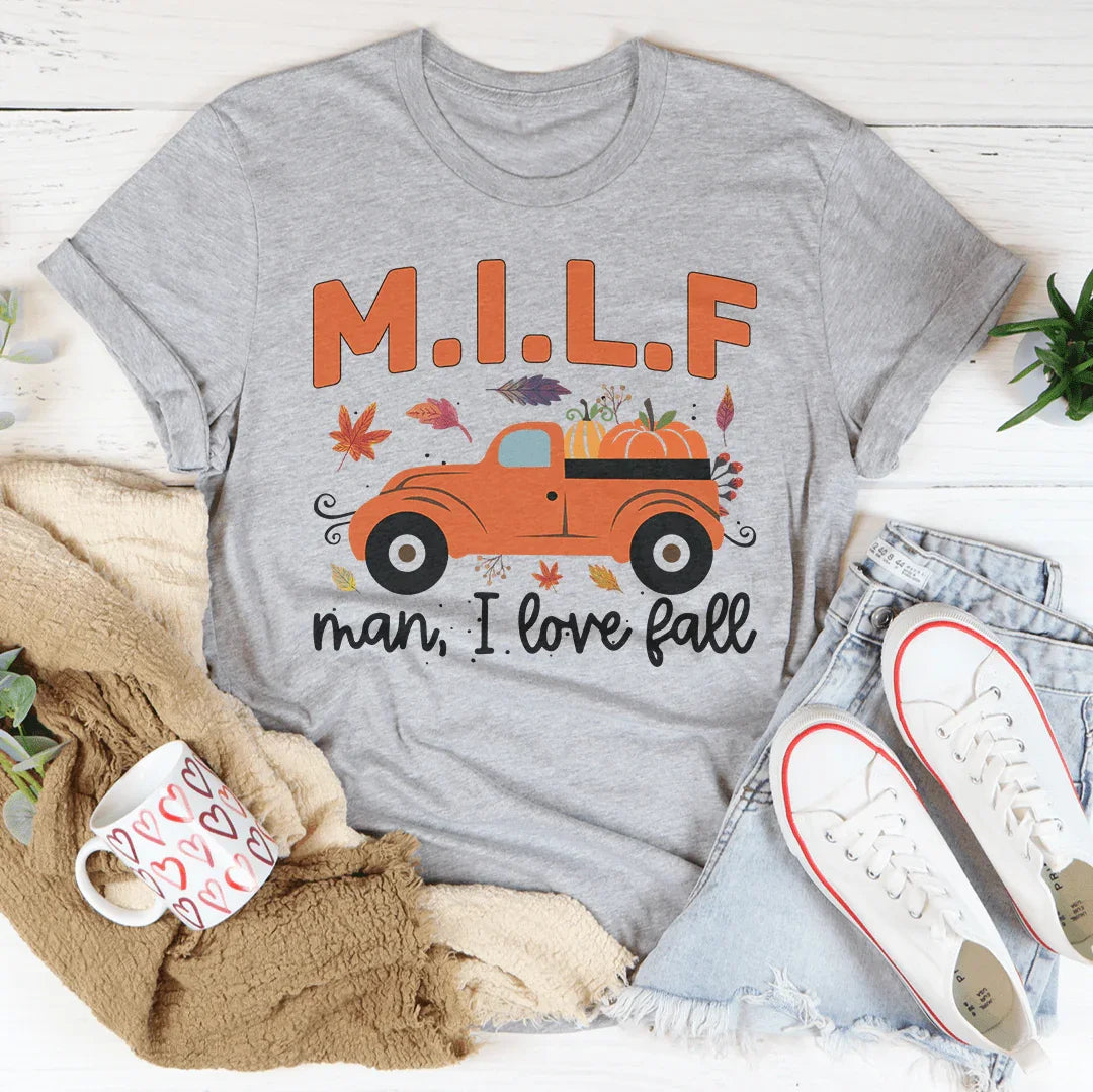 Man I Love Fall Tee Athletic Heather / 3XL Peachy Sunday T-Shirt