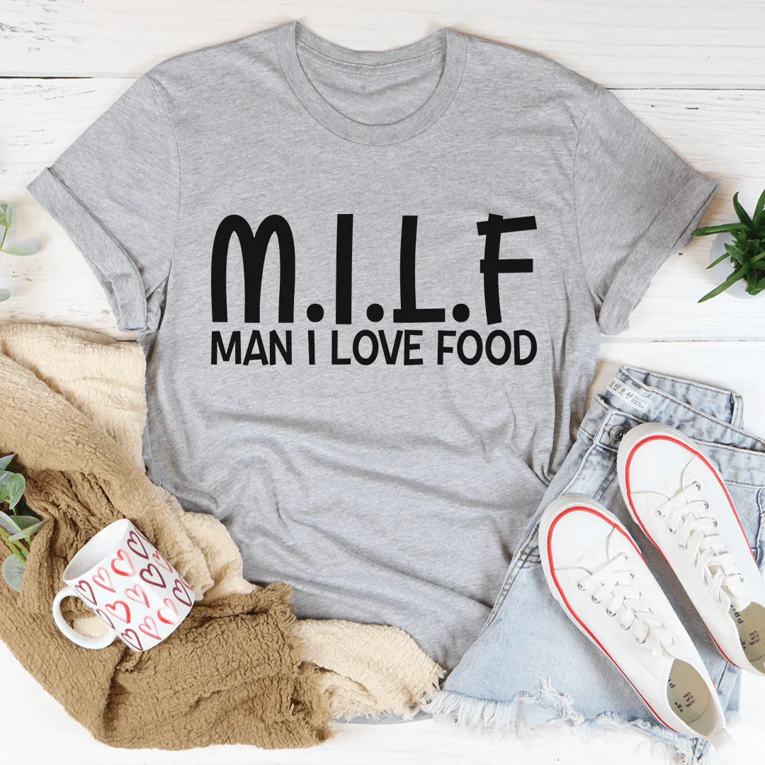 Man I Love Food Tee Athletic Heather / S Peachy Sunday T-Shirt