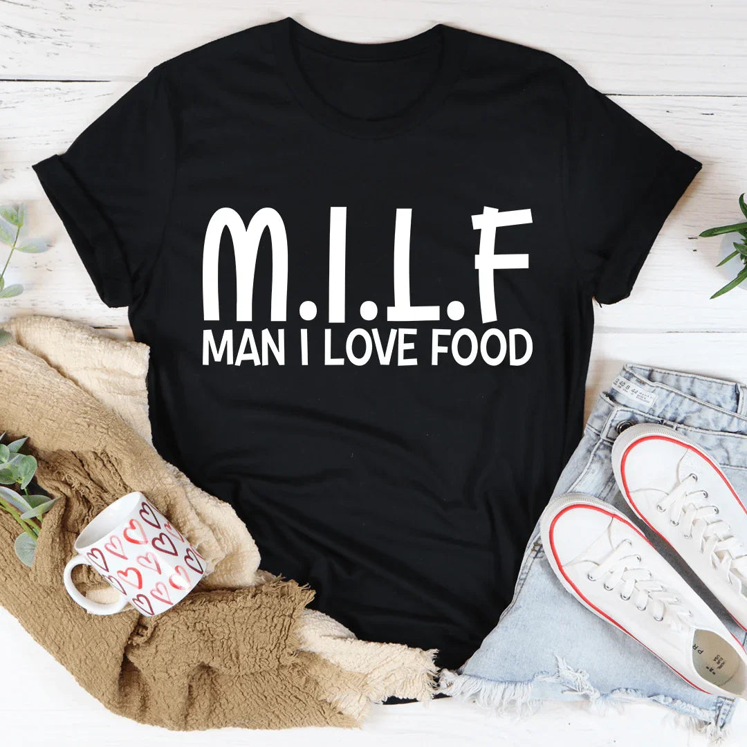 Man I Love Food Tee Black Heather / S Peachy Sunday T-Shirt