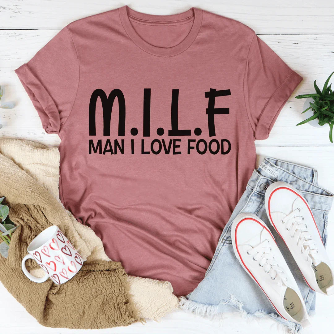 Man I Love Food Tee Mauve / S Peachy Sunday T-Shirt