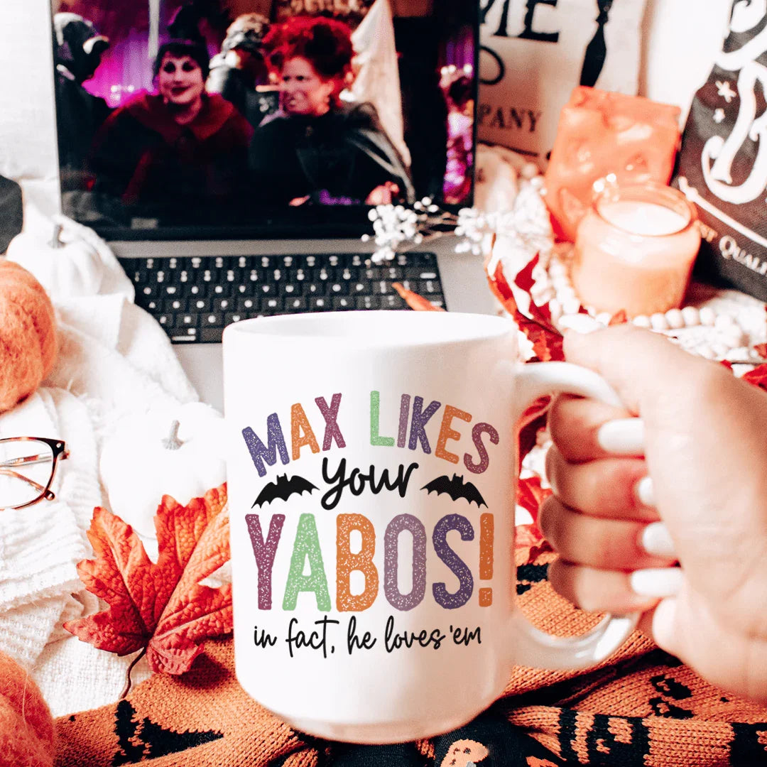 Max Likes Your Yabos Ceramic Mug 15oz Peachy Sunday T-Shirt