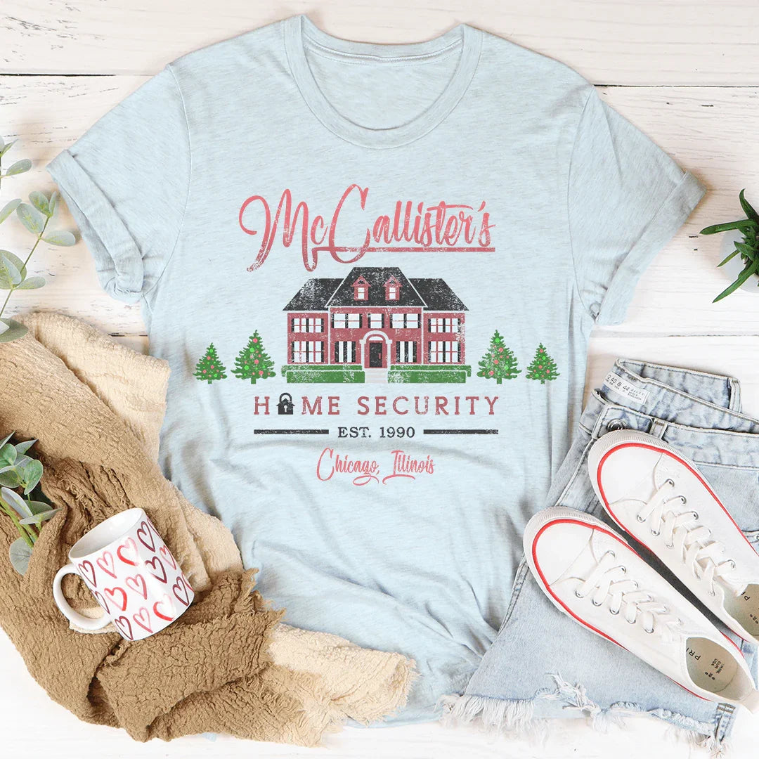McCallister Home Security Tee Peachy Sunday T-Shirt
