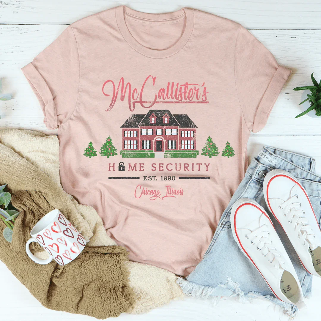 McCallister Home Security Tee Peachy Sunday T-Shirt