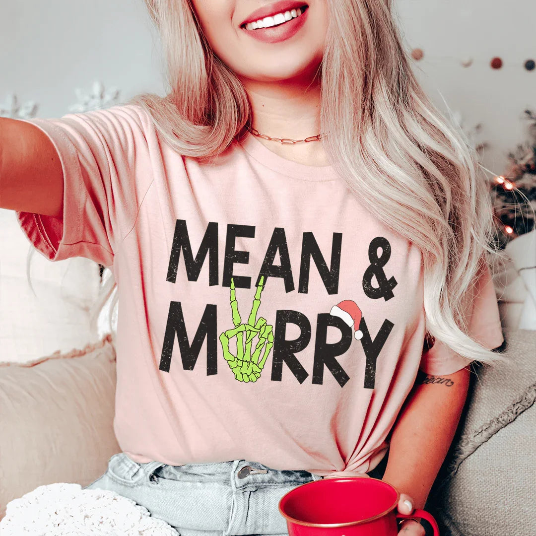 Mean & Merry Tee Peachy Sunday T-Shirt