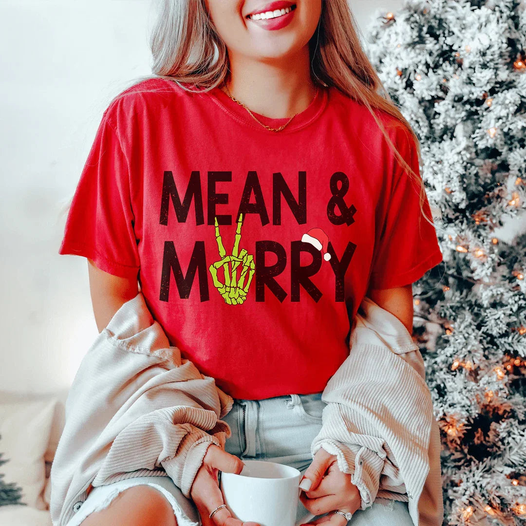 Mean & Merry Tee Peachy Sunday T-Shirt