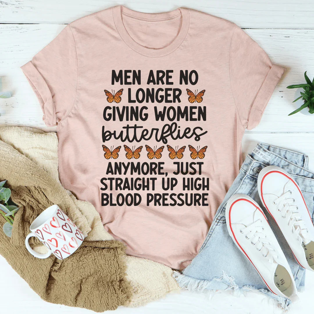 Men Are No Longer Giving Women Butterflies Tee Heather Prism Peach / S Peachy Sunday T-Shirt