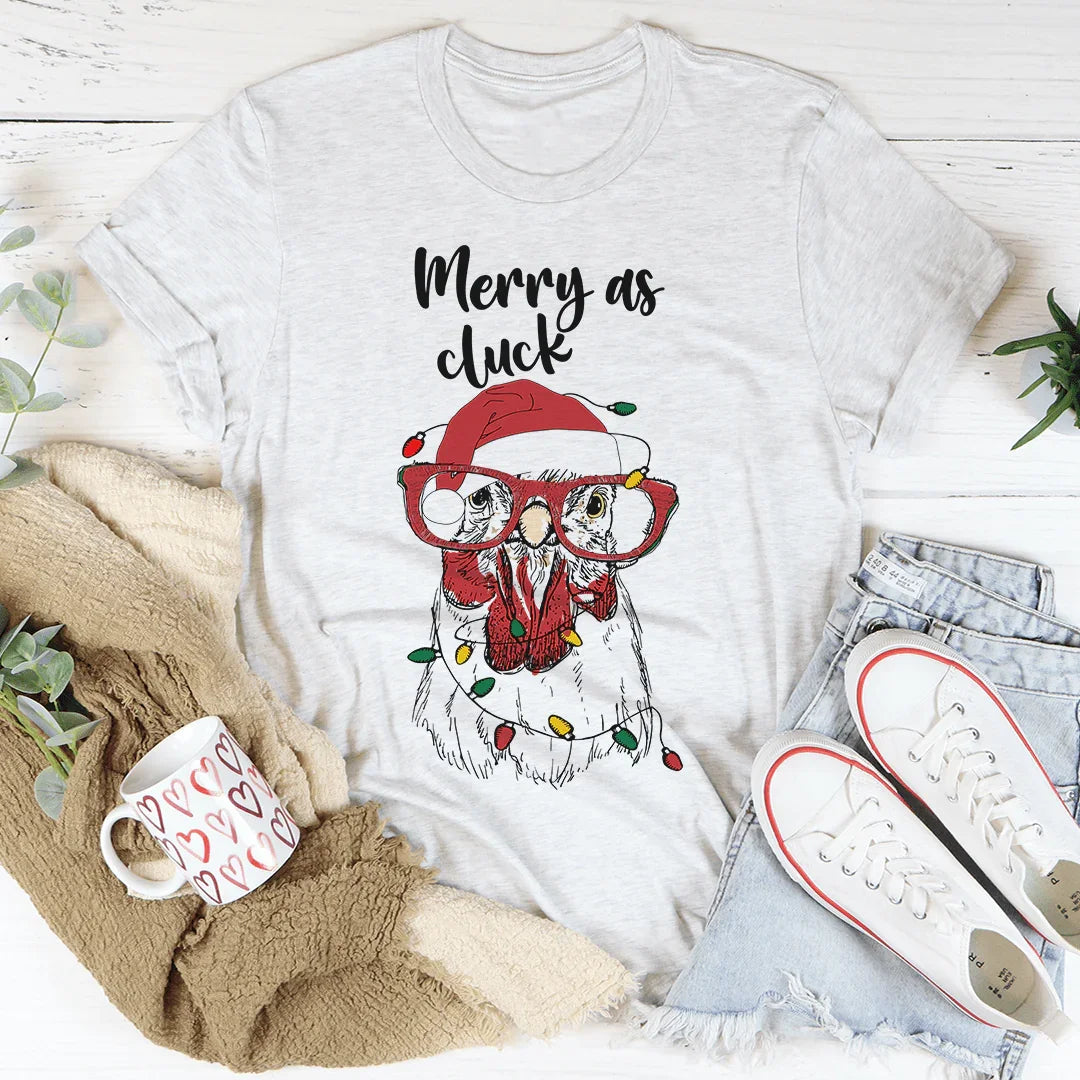 Merry As Cluck Tee Ash / S Peachy Sunday T-Shirt