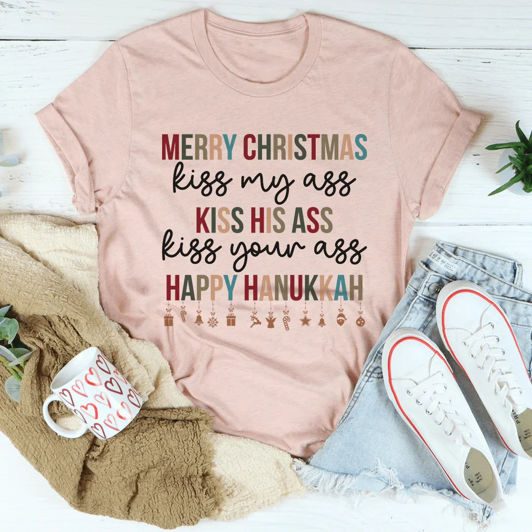 Merry Christmas Tee Heather Prism Peach / S Peachy Sunday T-Shirt