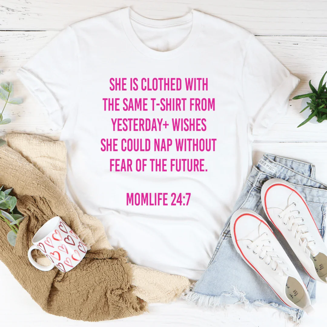 Mom Life 24/7 Tee White / S Peachy Sunday T-Shirt