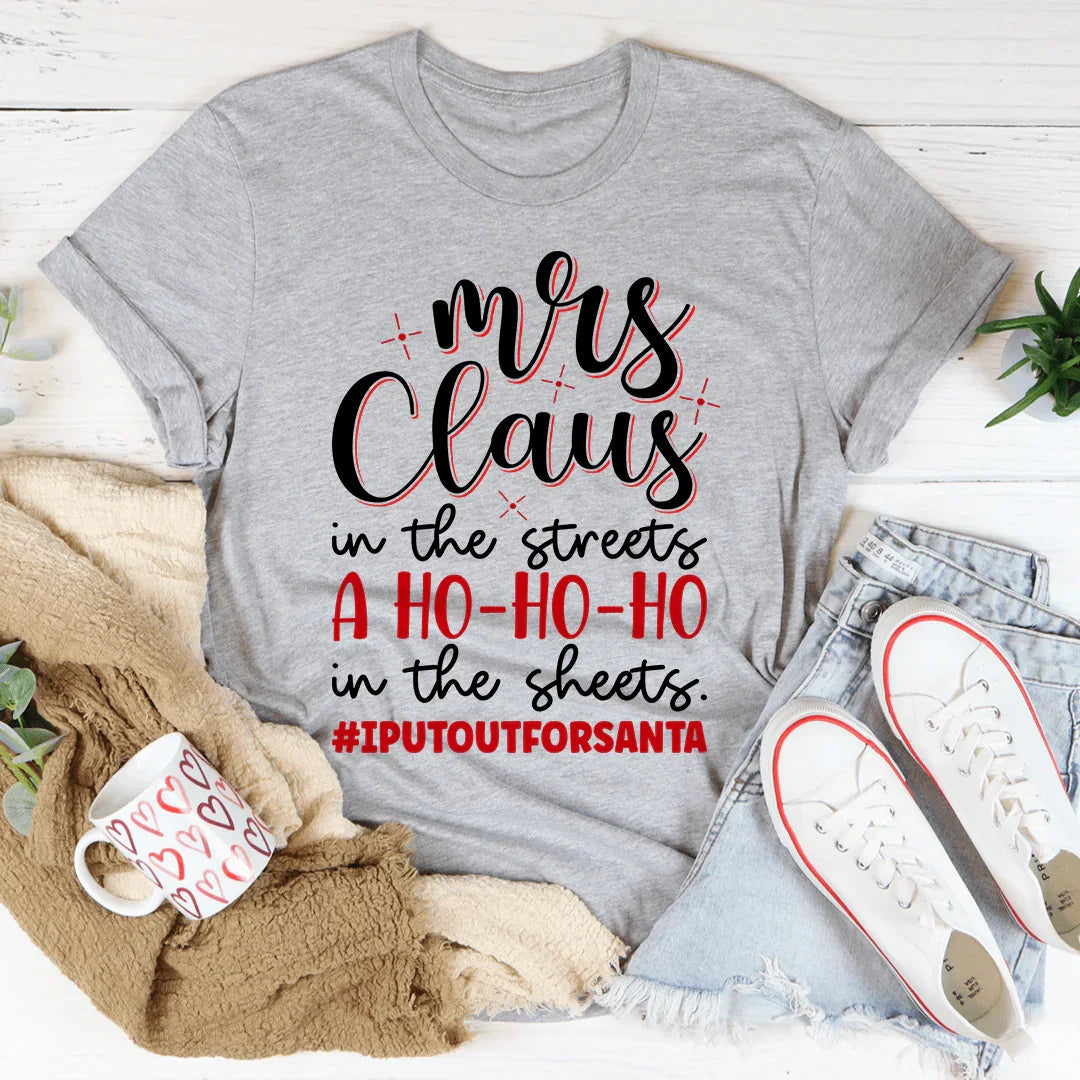Mrs Claus Tee Athletic Heather / S Peachy Sunday T-Shirt