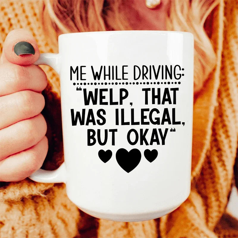 My Driving Ceramic Mug 15 oz White / One Size CustomCat Drinkware T-Shirt