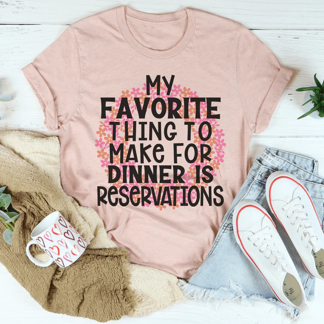 My Favorite Thing To Make For Dinner Tee Heather Prism Peach / S Peachy Sunday T-Shirt