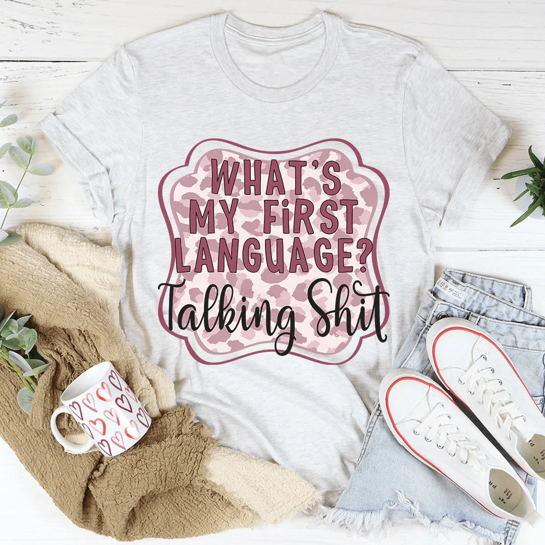 My First Language Tee White / S Peachy Sunday T-Shirt