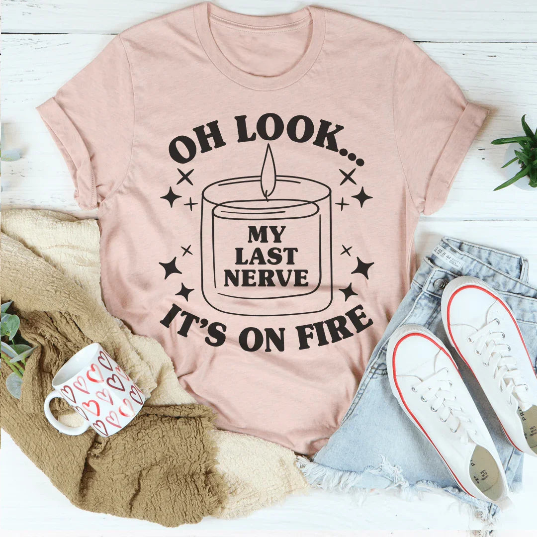 My Last Nerve Tee Heather Prism Peach / M Peachy Sunday T-Shirt