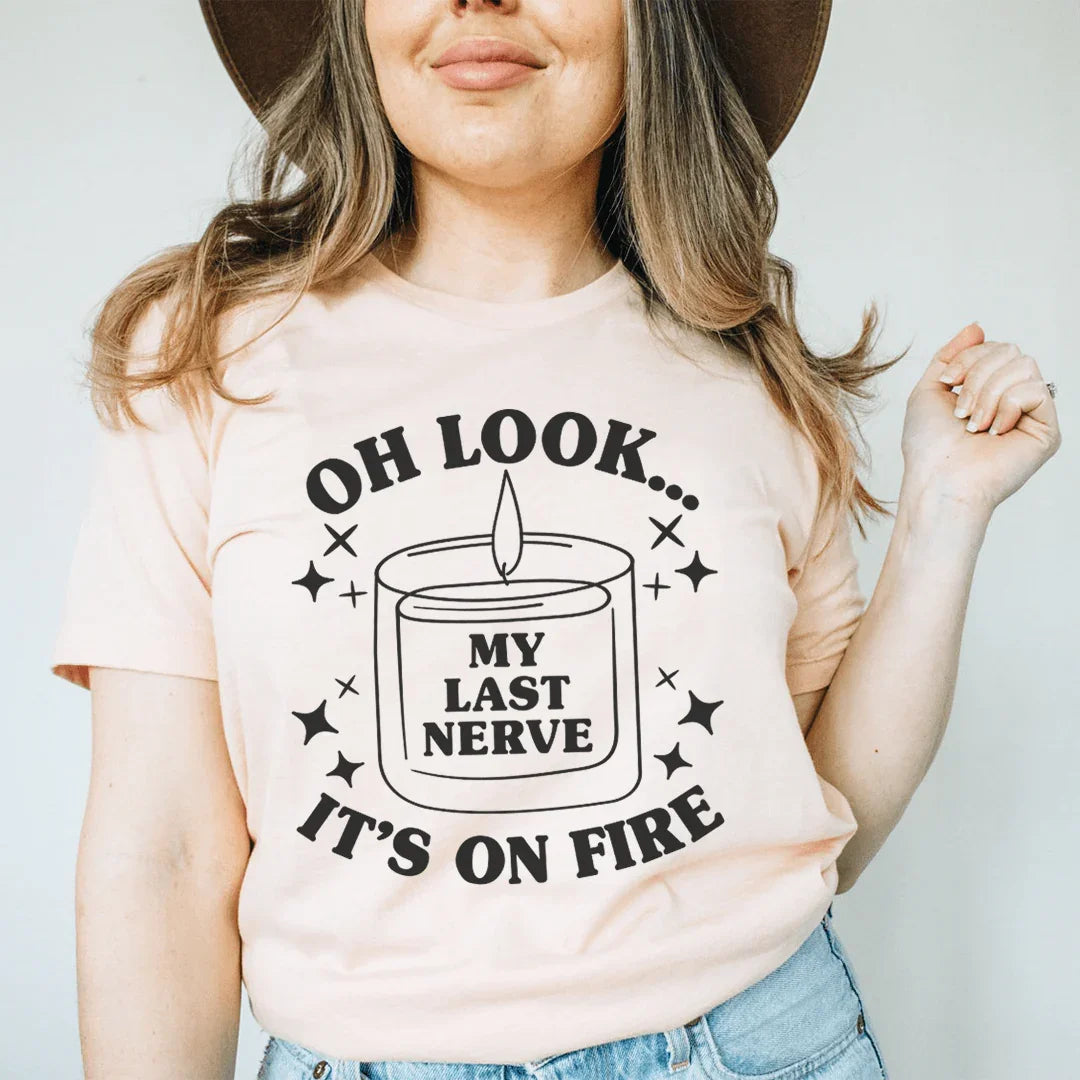 My Last Nerve Tee Heather Prism Peach / S Peachy Sunday T-Shirt