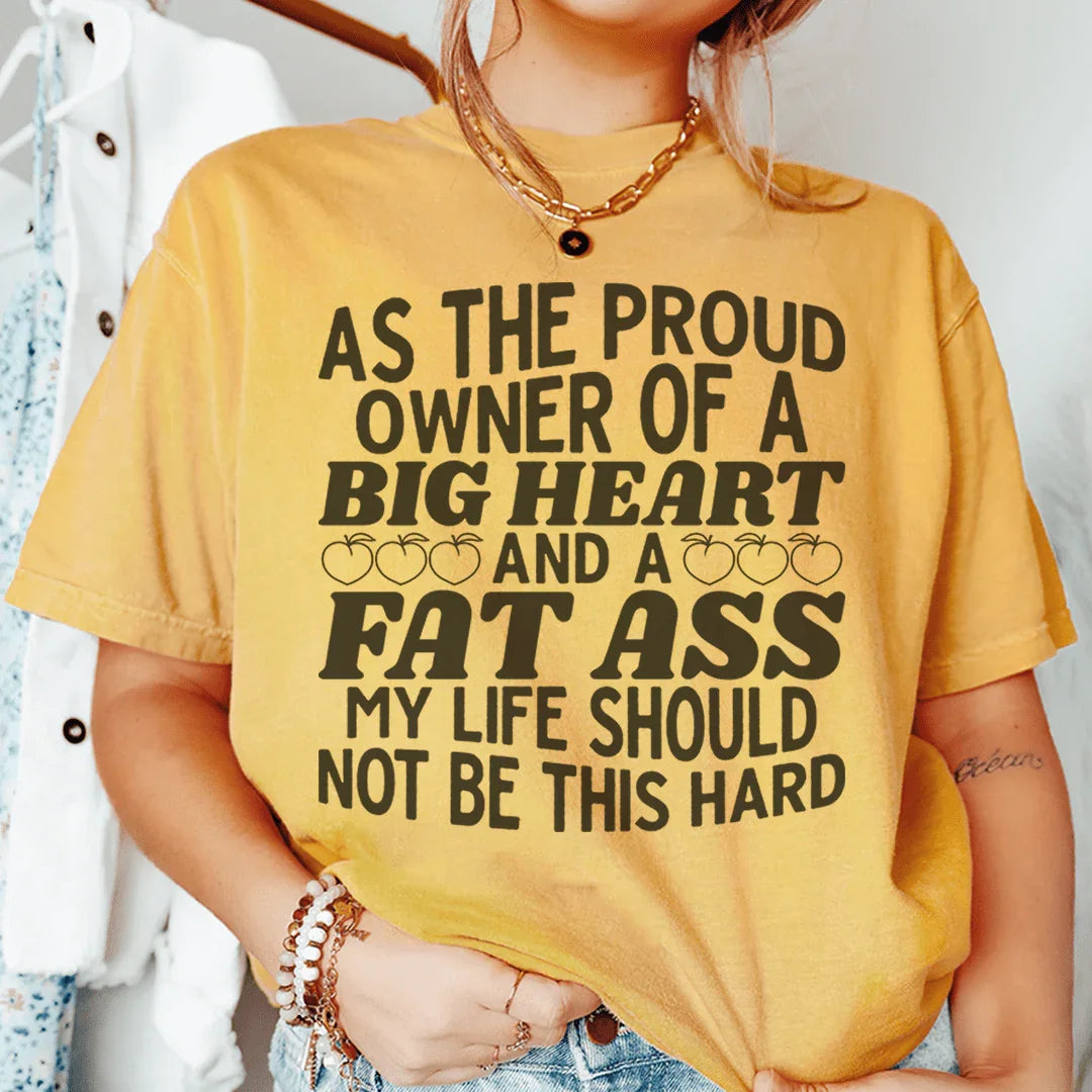 My Life Should Not Be This Hard Tee Mustard / S Peachy Sunday T-Shirt