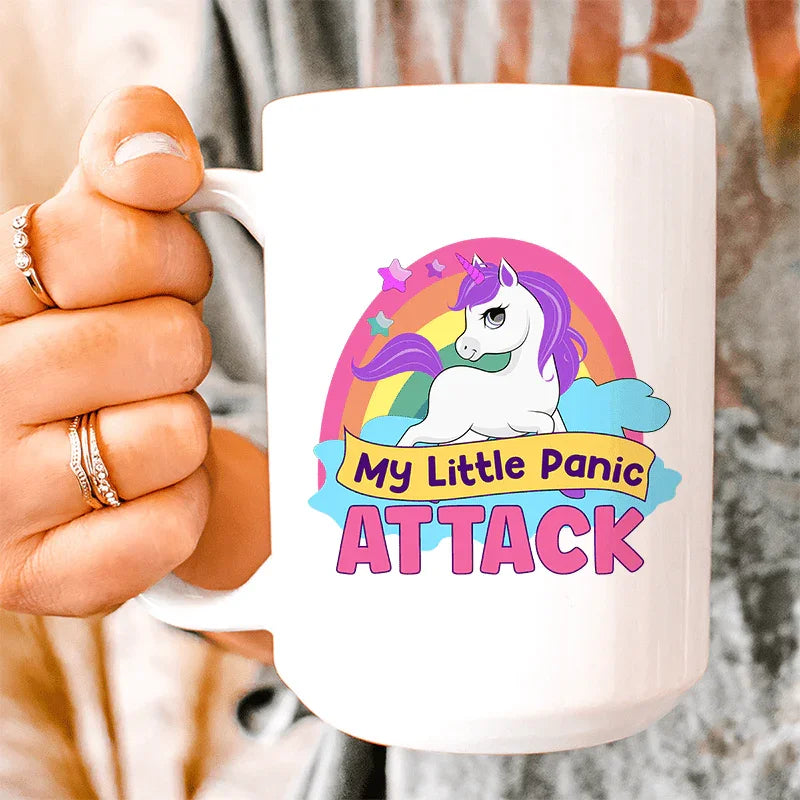 My Little Panic Attack Ceramic Mug 15 oz White / One Size CustomCat Drinkware T-Shirt