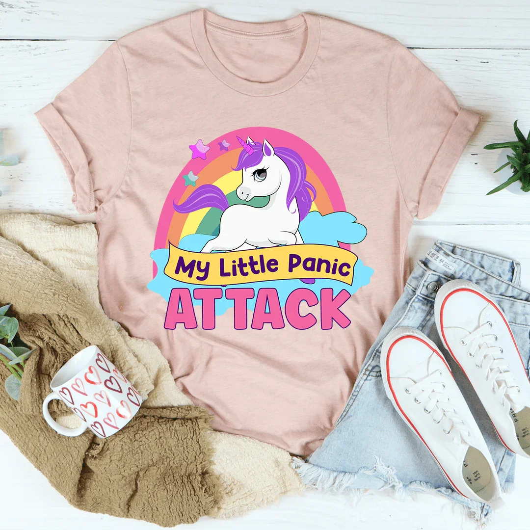 My Little Panic Attack Tee Heather Prism Peach / S Peachy Sunday T-Shirt