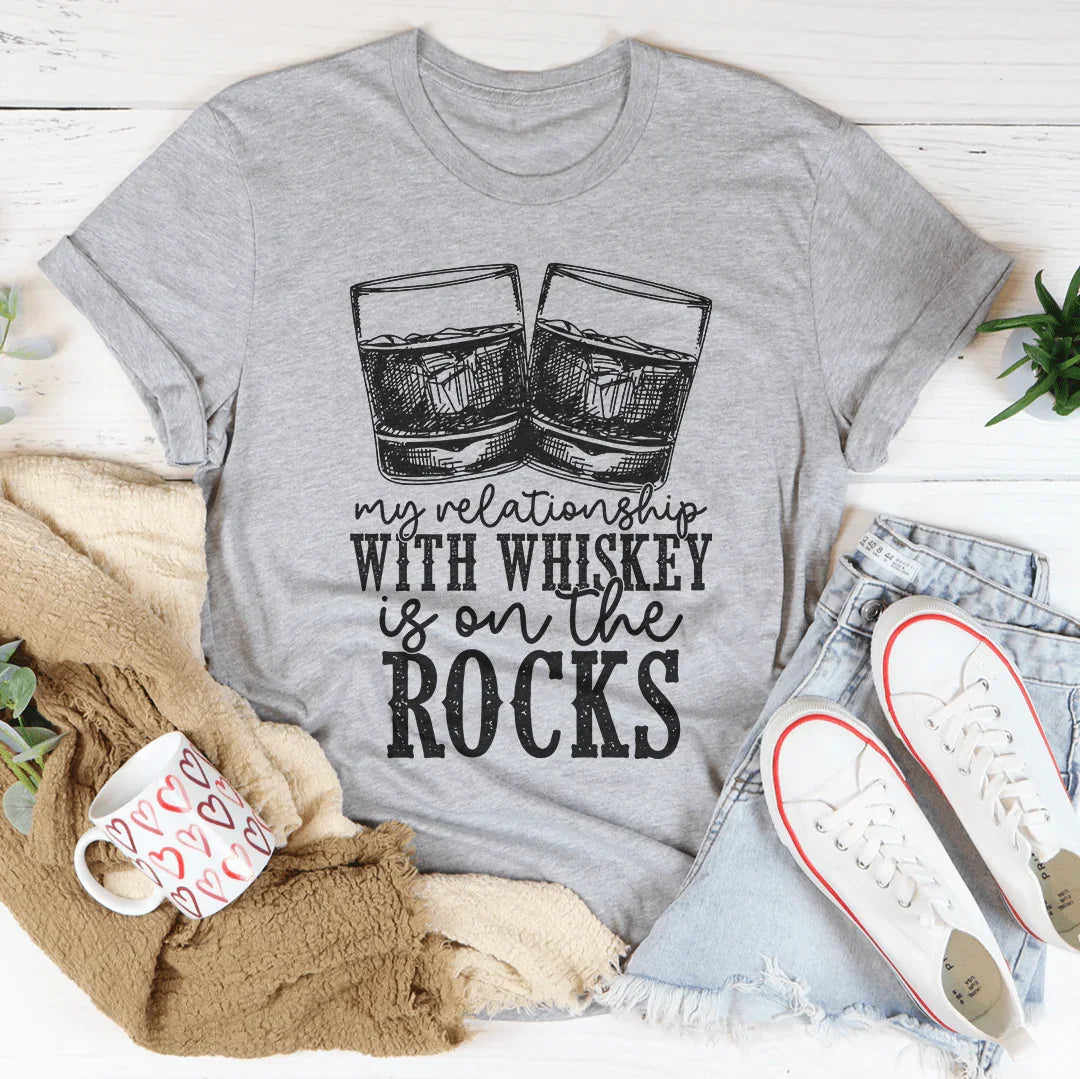 My Relationship Is On The Rocks Tee Peachy Sunday T-Shirt