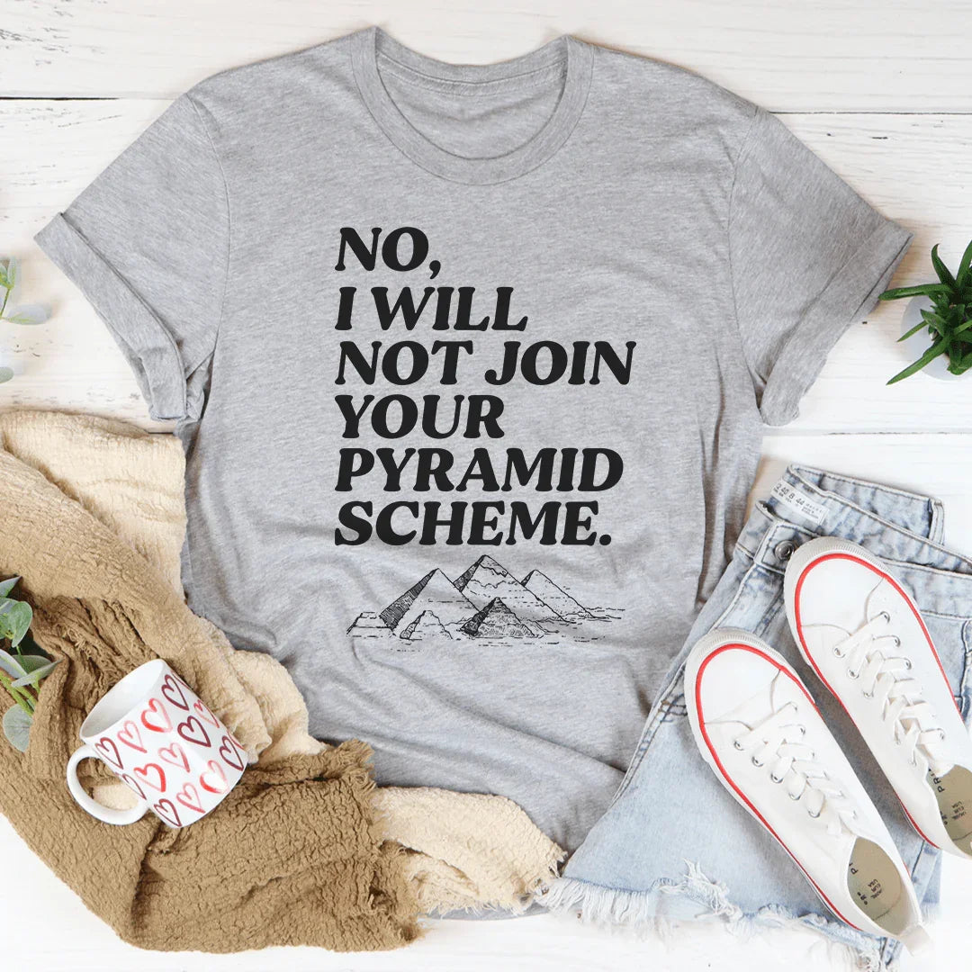 No I Will Not Tee Athletic Heather / S Peachy Sunday T-Shirt